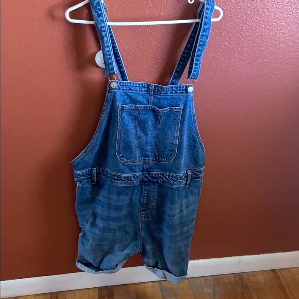 Jean overall shorts